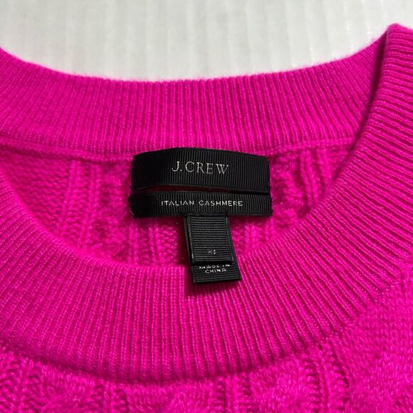 J Crew Women's Pink Italian Cashmere Sweater Size XS - Picture 5 of 8